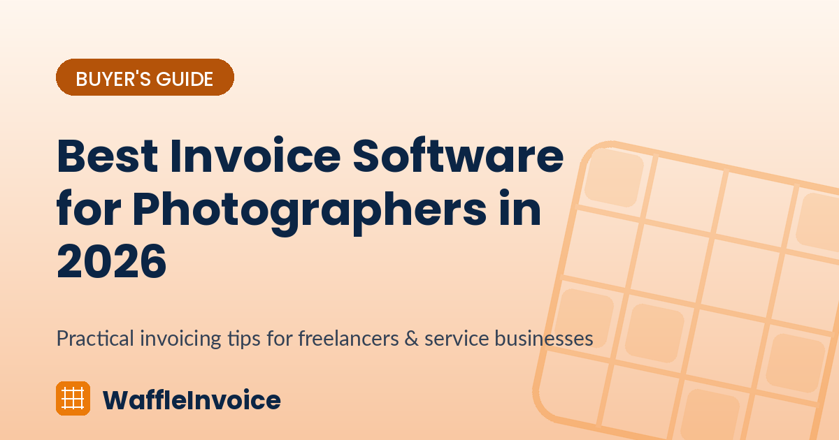 Best Invoice Software for Photographers in 2026