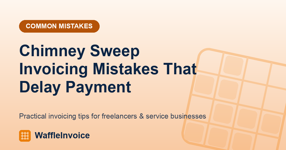 Chimney Sweep Invoicing Mistakes That Delay Payment