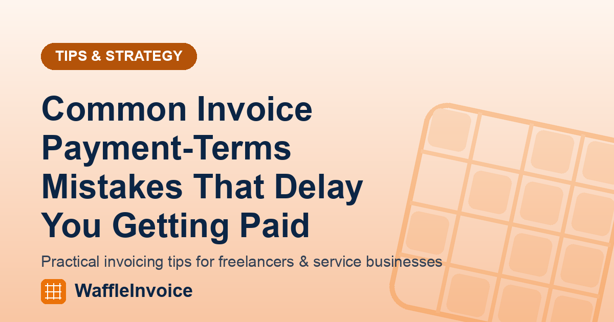 Common Invoice Payment-Terms Mistakes That Delay You Getting Paid