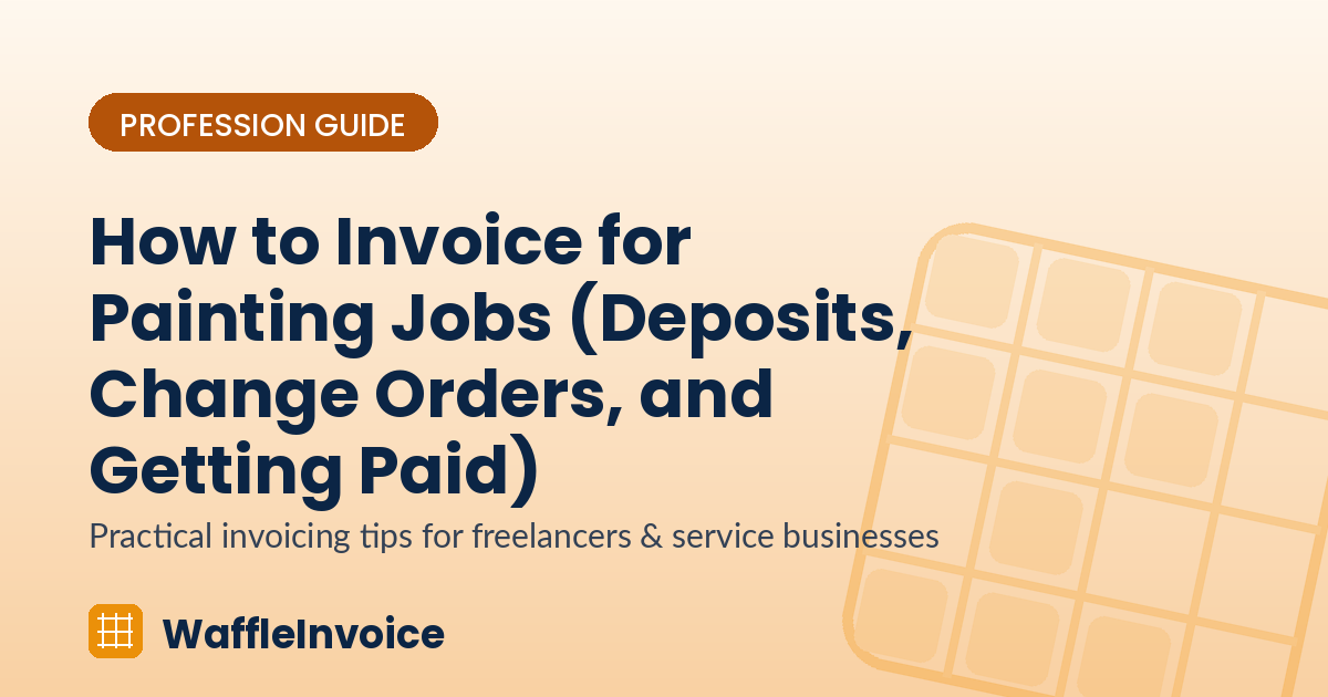How to Invoice for Painting Jobs (Deposits, Change Orders, and Getting Paid)