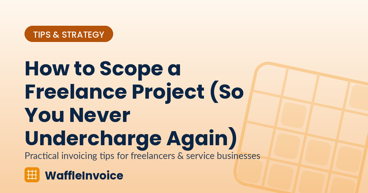 How to Scope a Freelance Project (So You Never Undercharge Again)