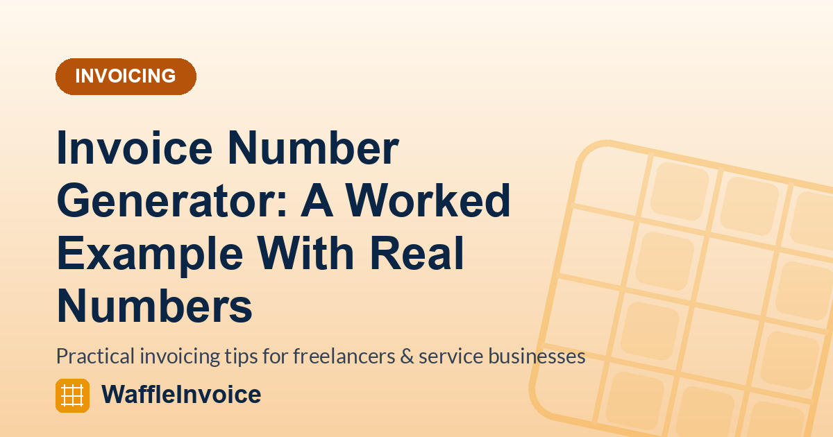 Invoice Number Generator: A Worked Example With Real Numbers