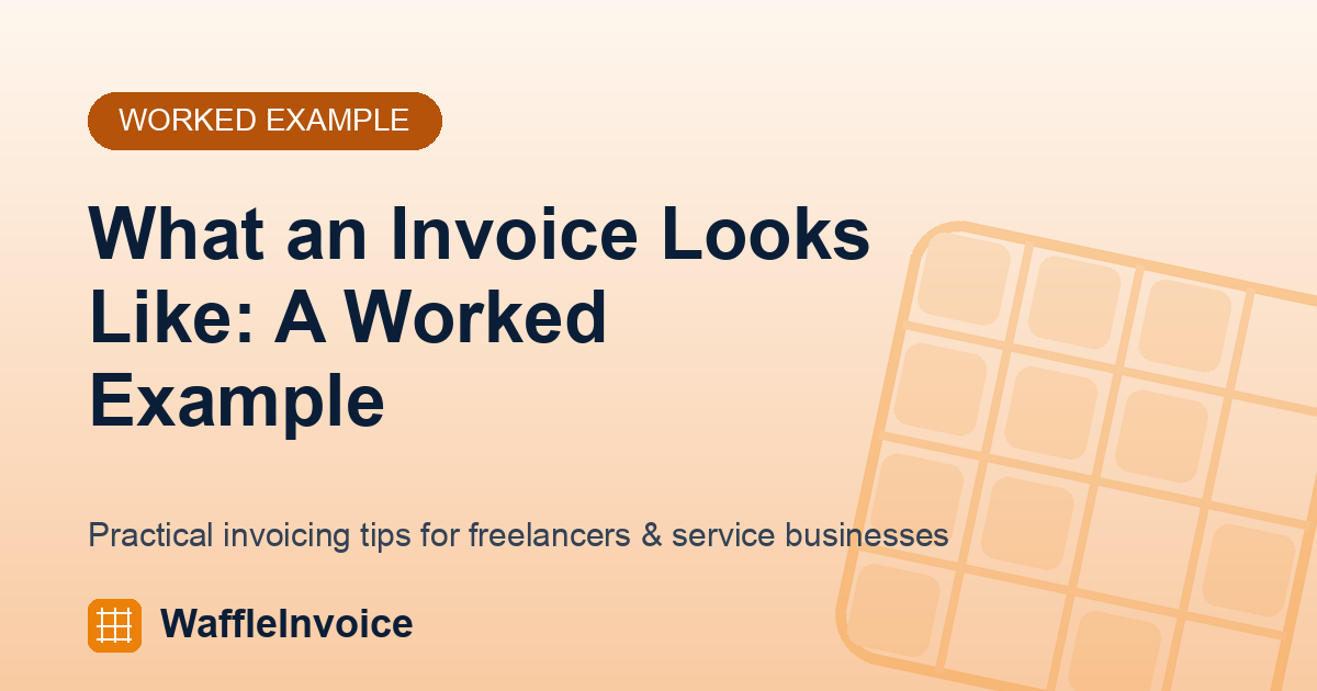 What an Invoice Looks Like: A Worked Example With Real Numbers